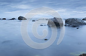 Calm Ocean with Rocks