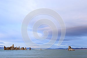 calm and peaceful afternoon at Mono Lake, California