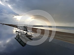 Calm and quietness on the Coast of the North Sea photo