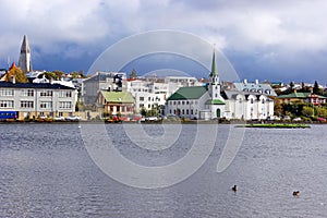 A calm Reykjavik in Iceland photo