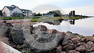 A calm summer evening at Northport pier, an area just .south of Alberton, PEI