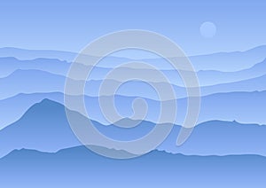 Calm vector landscape