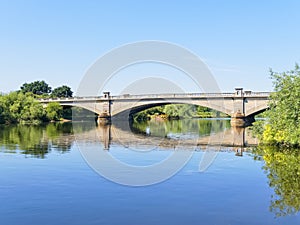 Tranquil morning on the River Trent at Gunthorpe, Nottinghamshire photo