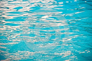 Calm water surface with small ripples, Abstract blue water background