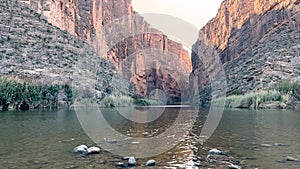 Calm Waters of Rio Grande At Santa Elana Canyon