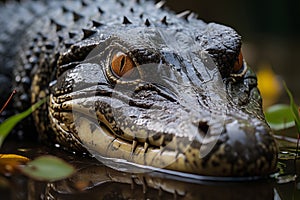 Calm Waters, Watchful Eyes Nile Crocodile in Repose