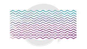 Calm Wavy Lines Abstract Design Element, vector design Generative AI