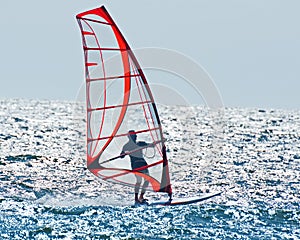 Calm wind surfing