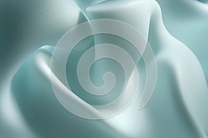 Abstract soft turquoise background with smooth lines.