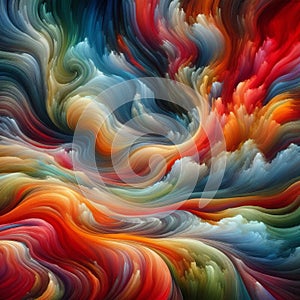 Calming colourful waves,trending,soft and flowing,dreamlike