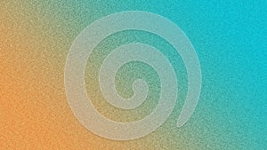 Refreshing Turquoise Blue and Brown Gradient Background with Textured Noise Effect for Digital Art