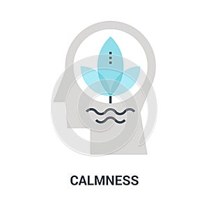 Calmness icon concept photo