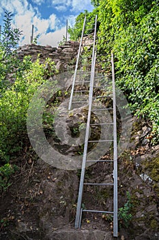 Calmont climbing trail between Bremm and Eller at the Moselle