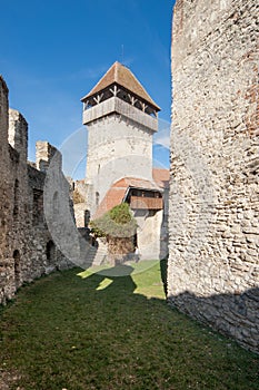 Calnic medieval fortress in Transylvania Romania