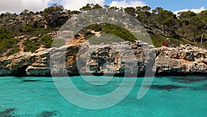 Calo des moro mallorca, spain. turquoise water beach