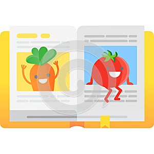 Calorie count icon food information search vector