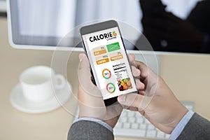 CALORIE counting counter application Medical eating healthy Die