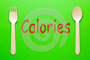 Calories Word Concept