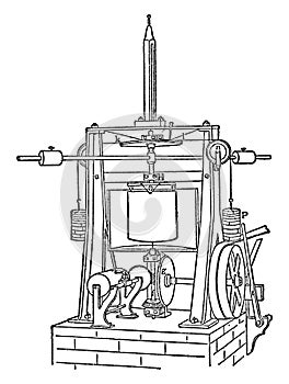 Calorimetry, vintage illustration photo