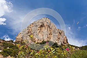 Calp Spain Penyal d`Ifac famous landmark rock photo