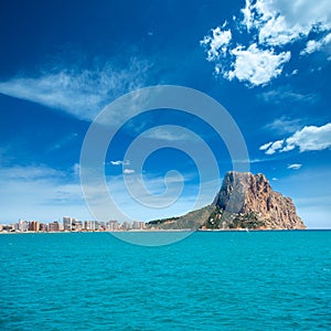 Calpe Alicante Arenal Bol beach with Penon de Ifach photo