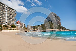 Calpe Alicante Arenal Bol beach with Penon de Ifach photo