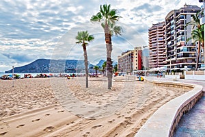 Calpe beach, Alicante, Spain.