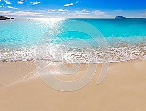 Calpe Cala el Raco beach in Mediterranean Alicante