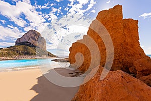 Calpe playa Cantal Roig beach Alicante photo