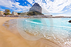 Calpe playa Cantal Roig beach Alicante photo