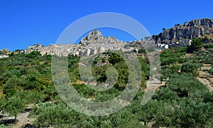 Caltabellotta cityscape in early morning Sicily Italy