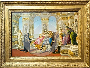 The Calumny of Apelles, by Sandro Botticelli