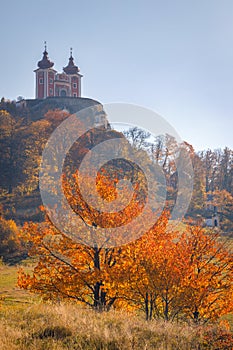 Kalvárie Banská Štiavnica v podzimní sezóně, Slovensko