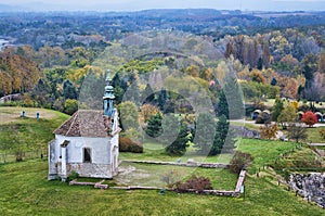 Calvary chapel in Tata, Hungary. photo