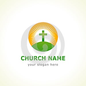 Calvary cross church logo photo