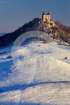 Calvary and hills at Banska Stiavnica