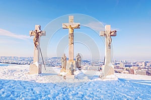 Calvary in Nitra city, Slovakia, religious place