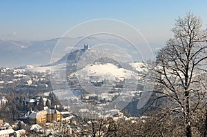 Calvary in winter, Banska Stiavnica