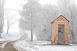 Calvary and winter nature