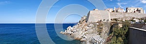 Calvi, Citadel, beach, ancient walls, marina, sailboats, skyline, Corsica, Corse, France, Europe, island