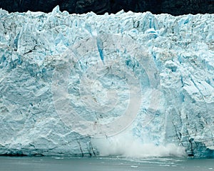 Calving Alaska glacier