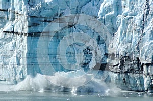 Calving, Tidewater Margerie Glacier, Alaska