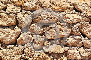 Calx lime stone brick wall