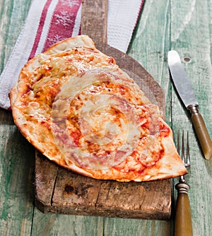 Calzone pizza photo