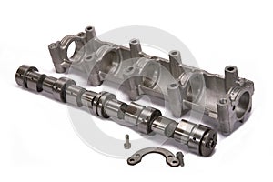 Cam-shaft of the engine in gathering