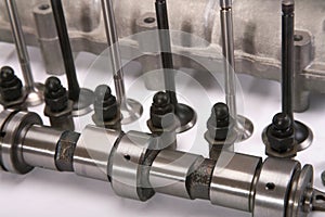 Cam-shaft of the engine in gathering