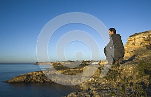 Cama de Vaca cliffs, Faro District, Portugal photo