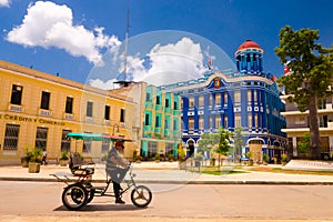 CAMAGUEY, CUBA - SEPTEMBER 4, 2015: Street view of