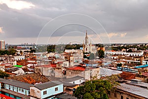 Camaguey UNESCO World Heritage Centre from above.