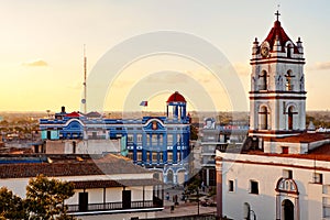 Camaguey UNESCO World Heritage Centre from above.